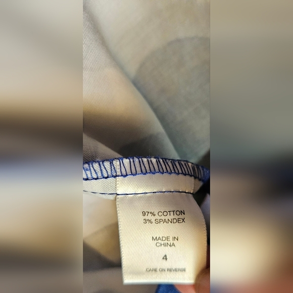 7th Avenue New York & Company Womens Blue Polka Dot Zip Up Pencil Skirt Size 4 - Picture 8 of 14